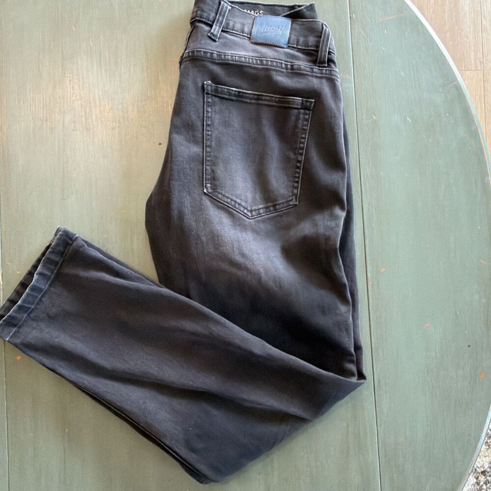 Men’s Mugsy Mags Stretchy Black/Grey  Stretchy Jeans Size 31x30 Style FLX4NKG - Picture 12 of 14